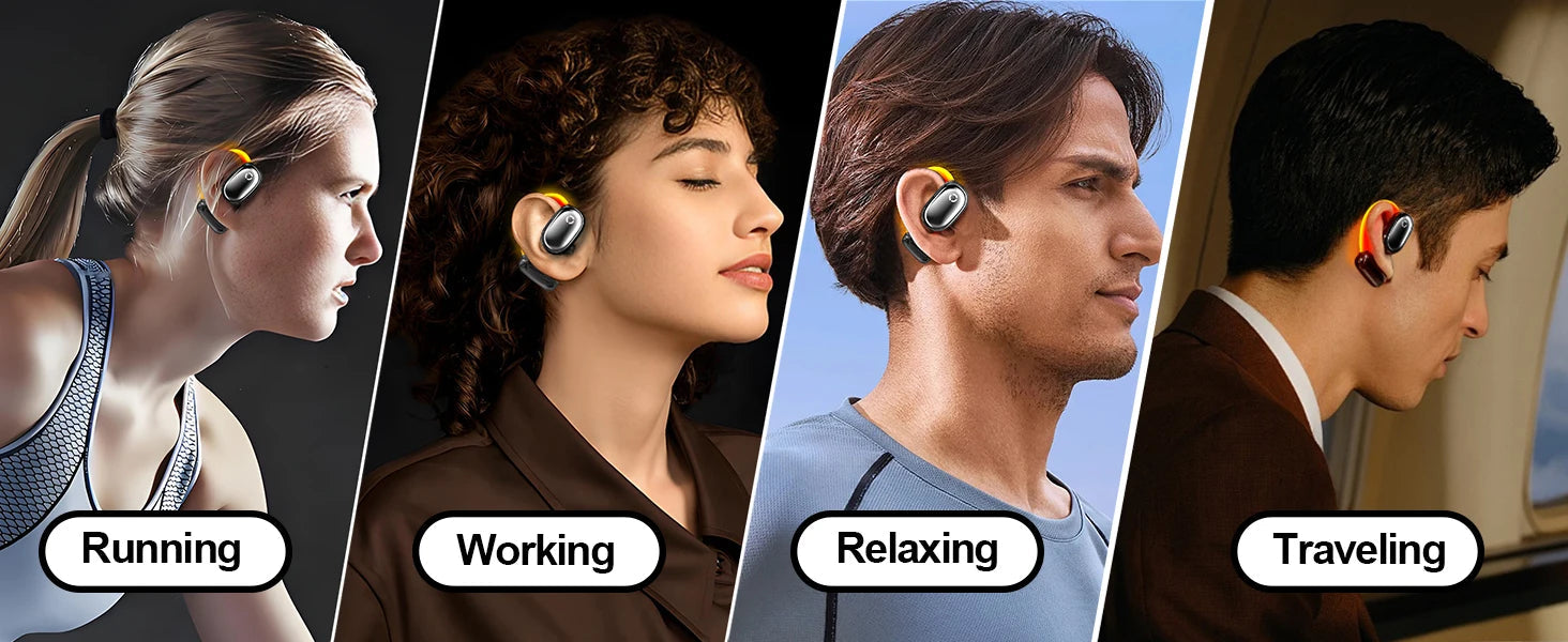 True Open Ear Wireless Headphones | BT 5.4, Waterproof, DNC Mics & Punchy Bass Mobile Arcade Ltd