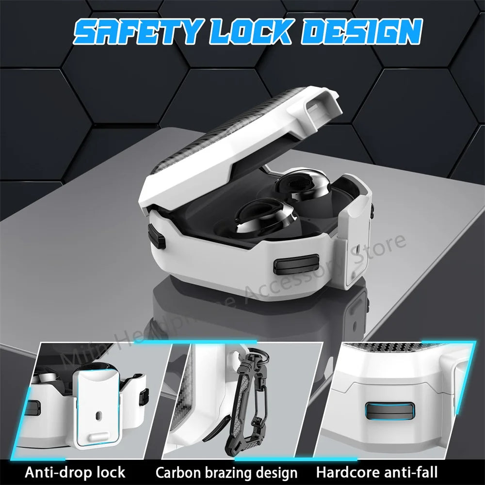 Carbon Fibre Protective Case for Samsung Galaxy Buds FE/Pro/Buds2 Pro/Live Mobile Arcade Ltd