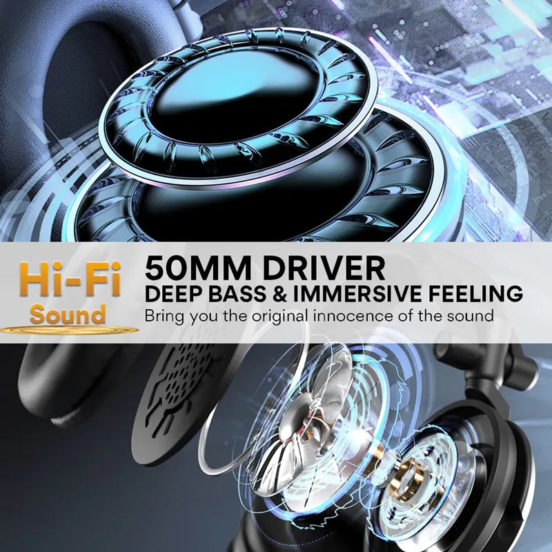 Maono Over-Ear Studio Monitor Headphones with 50mm Drivers & Foldable Design Mobile Arcade Ltd