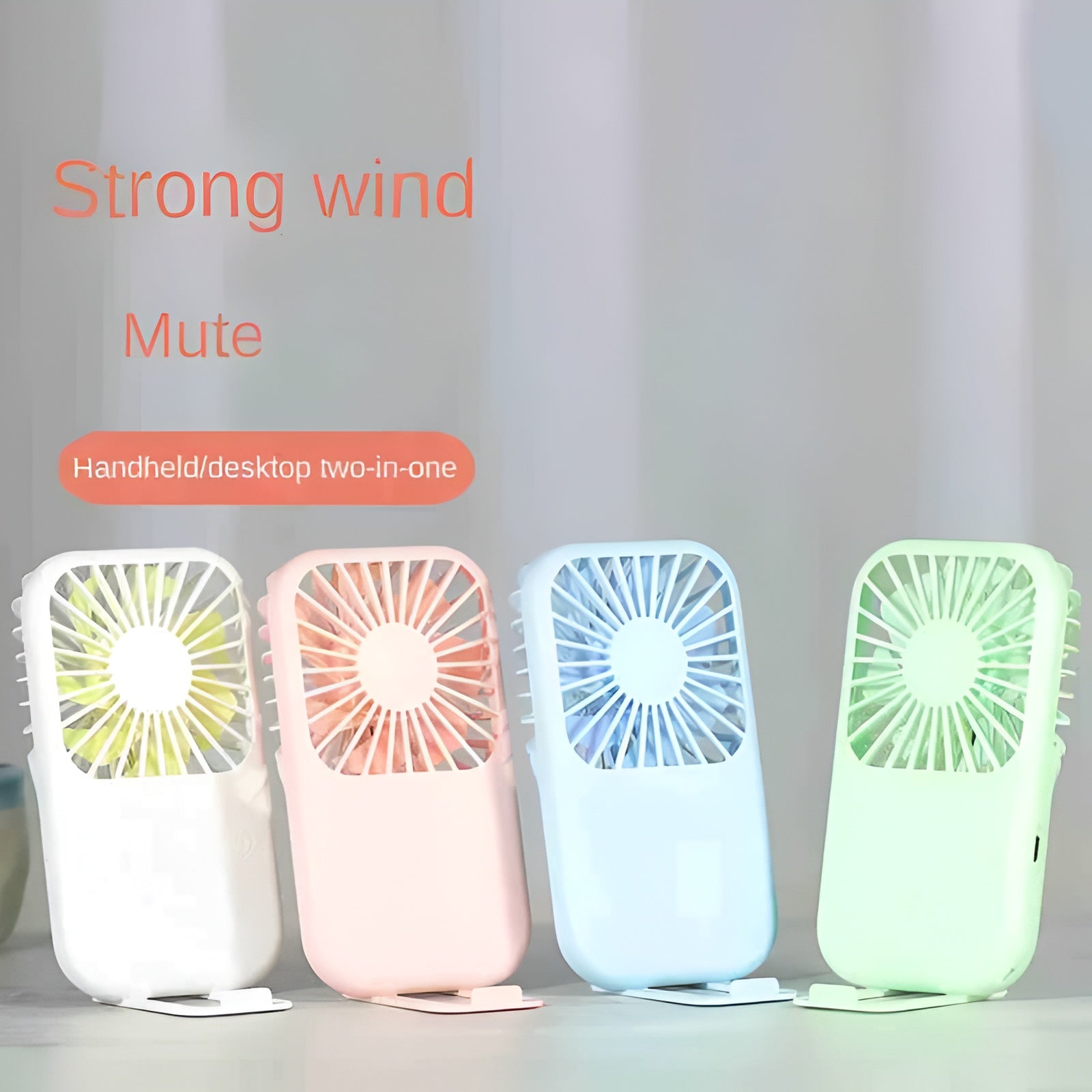 Mini Handheld USB Fan – Portable, Silent, Strong Wind, Random Colour Mobile Arcade Ltd