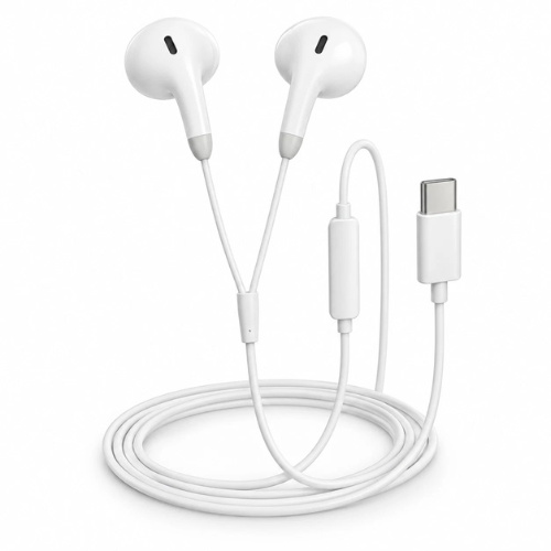 Wired Earphones with Microphone Clear Sound & Type-C Earbuds Calling Music New Mobile Arcade Ltd