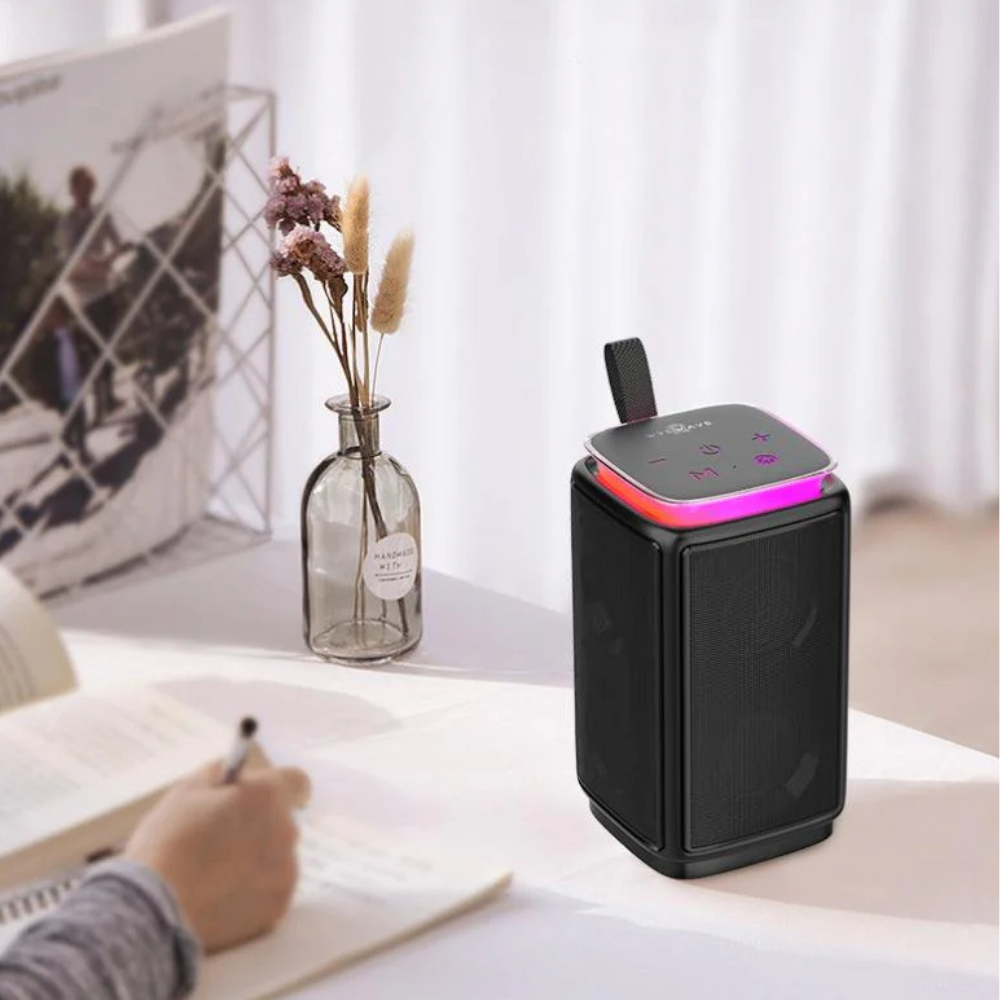 4D Deep Bass Wireless Speaker with RGB Lights & USB-C Charging Mobile Arcade Ltd