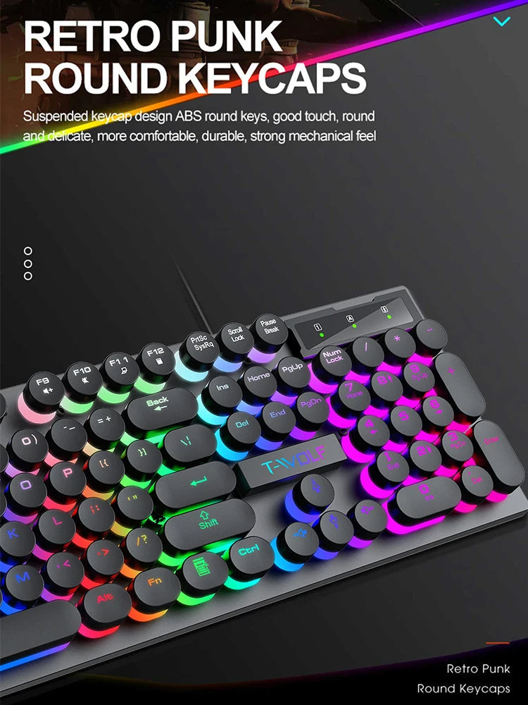 Shadow mechanical feeling, keyboard, desktop computer, laptop, esports game, illuminated wired keyboard Mobile Arcade Ltd