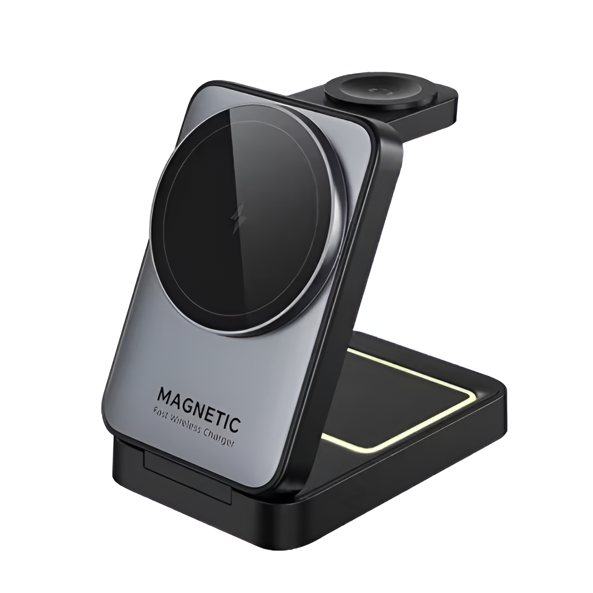 Foldable 3-in-1 MagSafe Wireless Charger Stand for iPhone, Apple Watch & AirPods Mobile Arcade Ltd