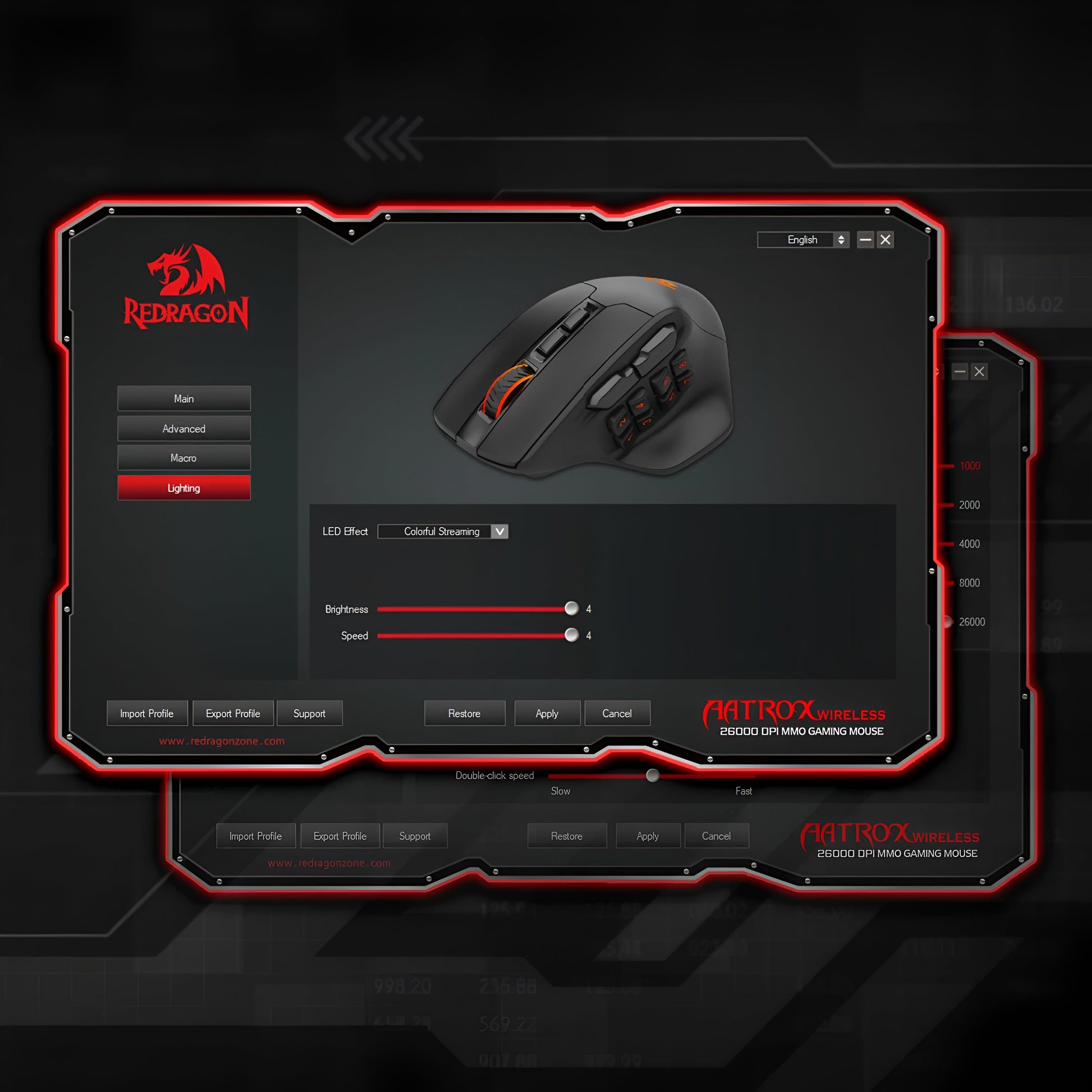 Redragon M811 PRO Wireless MMO Gaming Mouse 15 Buttons RGB LED 10 Macros Mobile Arcade Ltd