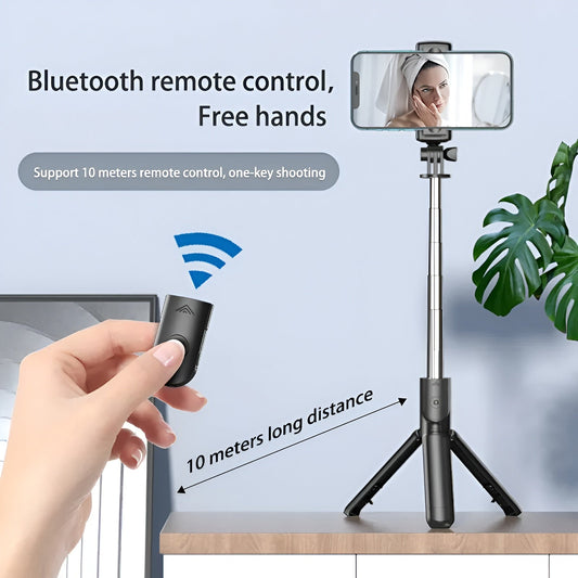 Bluetooth Extendable Tripod Selfie Stick Phone Vlog Tripod Stand 2 in 1 UK New Mobile Arcade Ltd