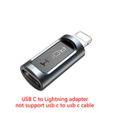 USB-C to Lightning Charger Adapter – OTG Support for iPhone, iPad, Laptops