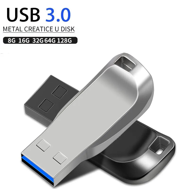 OUIO USB 3.0 Flash Drive – 128GB/64GB/32GB/16GB Metal High-Speed PenDrive Mobile Arcade Ltd