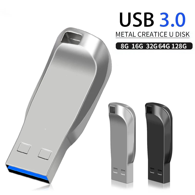 OUIO USB 3.0 Flash Drive – 128GB/64GB/32GB/16GB Metal High-Speed PenDrive Mobile Arcade Ltd