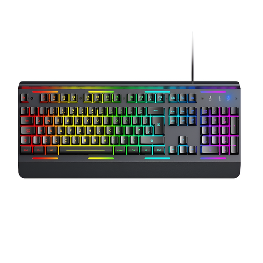 TECKNET RGB Wired Gaming Keyboard UK Layout – 105 Keys, Metal Panel Mobile Arcade Ltd