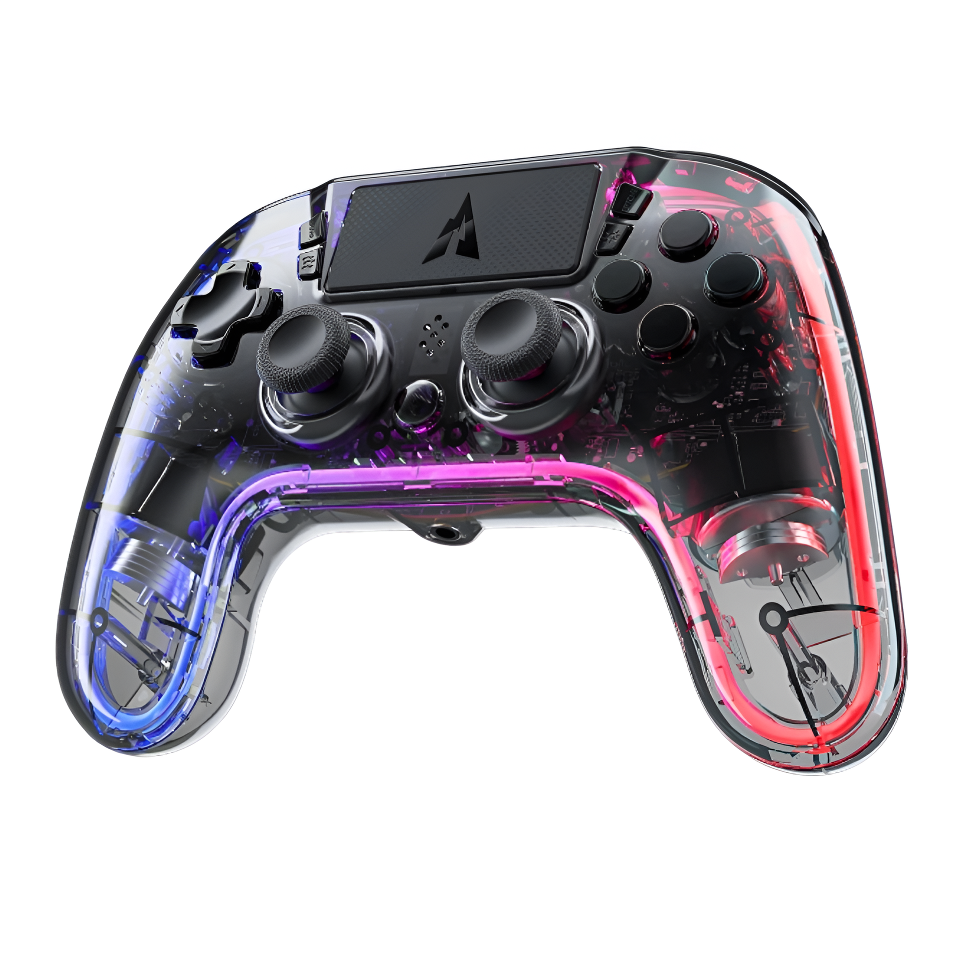 AUROCE Wireless PS4/PS3/PC Controller – RGB LED, ALPS Sticks, Turbo Mode