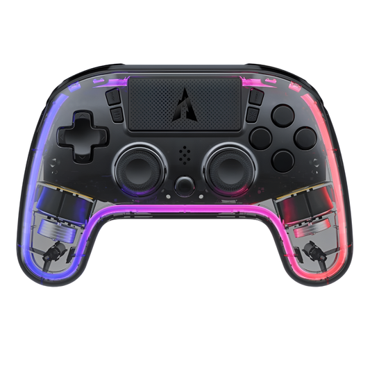 AUROCE Wireless PS4/PS3/PC Controller – RGB LED, ALPS Sticks, Turbo Mode Mobile Arcade Ltd
