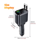 Ultra Fast 5-in-1 USB Car Charger with Dual PD Ports & Smart Voltage Display Mobile Arcade Ltd