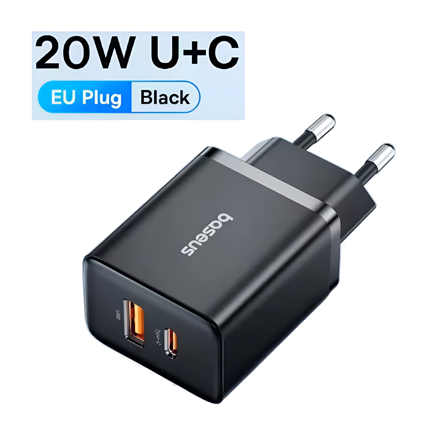 Baseus 20W PD USB-C Fast Charger QC4.0 QC3.0 for iPhone 15 14 Xiaomi Phones
