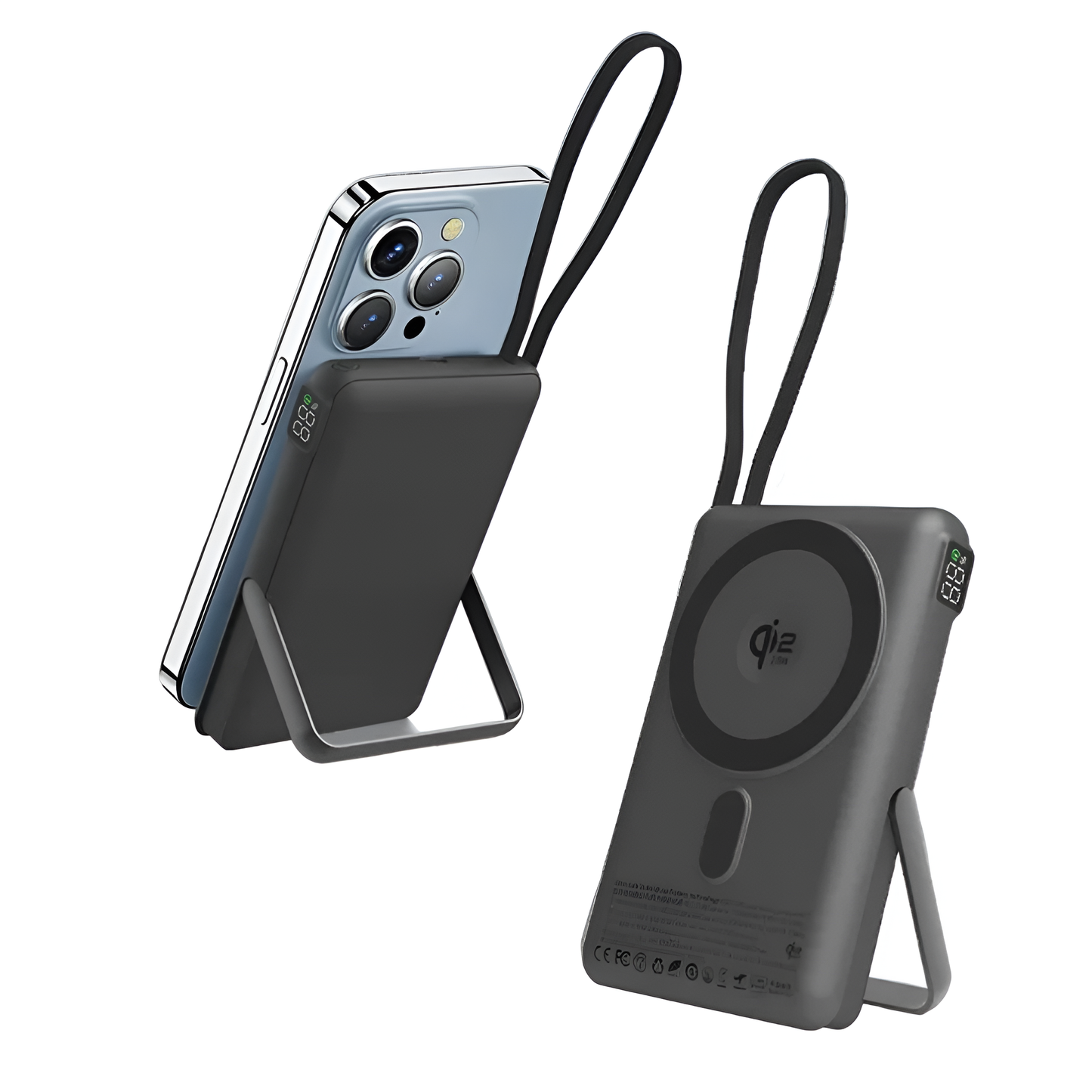 2-in-1 Qi2.2 10000mAh Power Bank | 25W MagSafe Wireless & 30W PD Fast Charger | Compatible with iPhone 16/17 Pro Max & Samsung Mobile Arcade Ltd