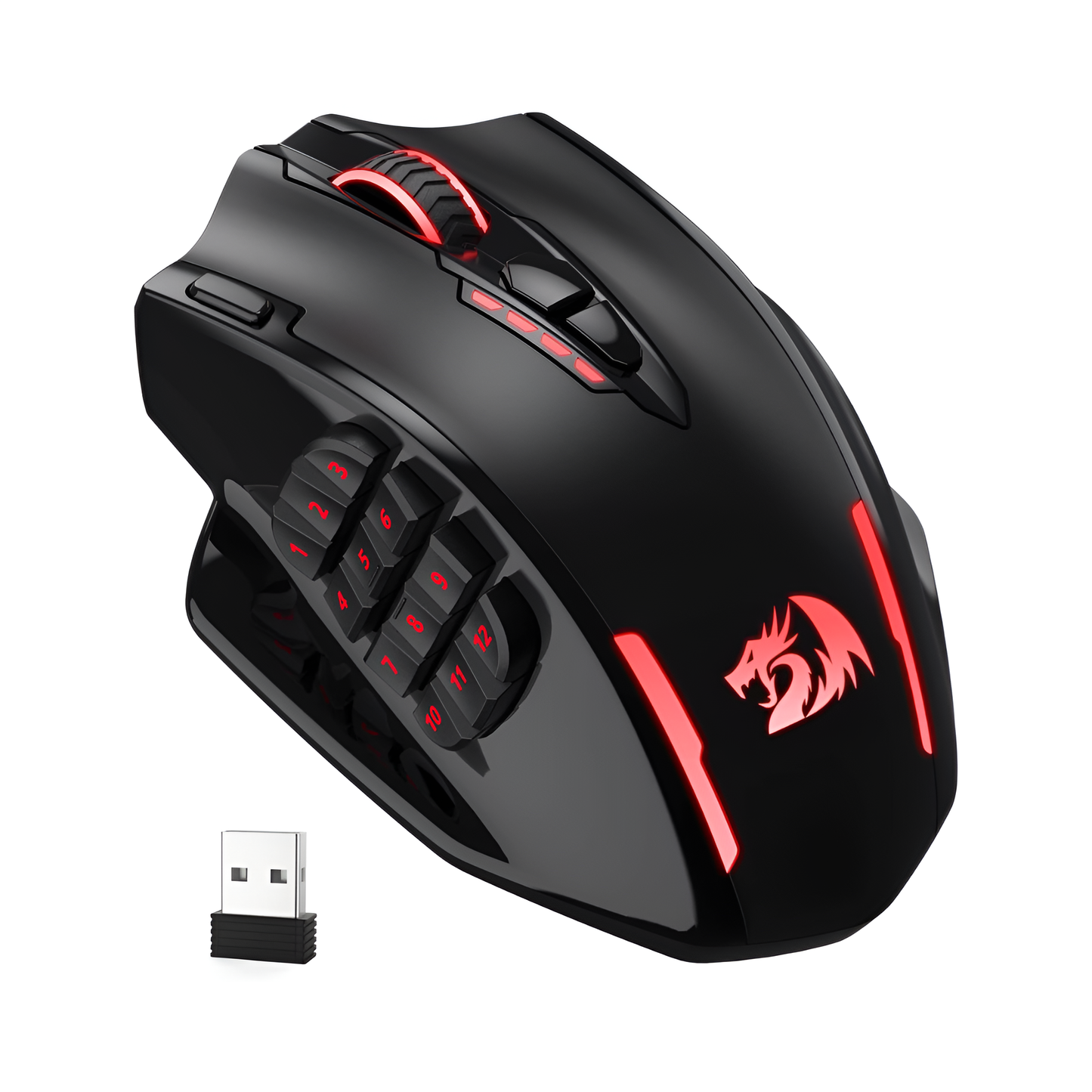 Redragon M908 Impact RGB Wired MMO Gaming Mouse – 20 Programmable Buttons Mobile Arcade Ltd