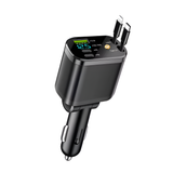 Ultra Fast 5-in-1 USB Car Charger with Dual PD Ports & Smart Voltage Display