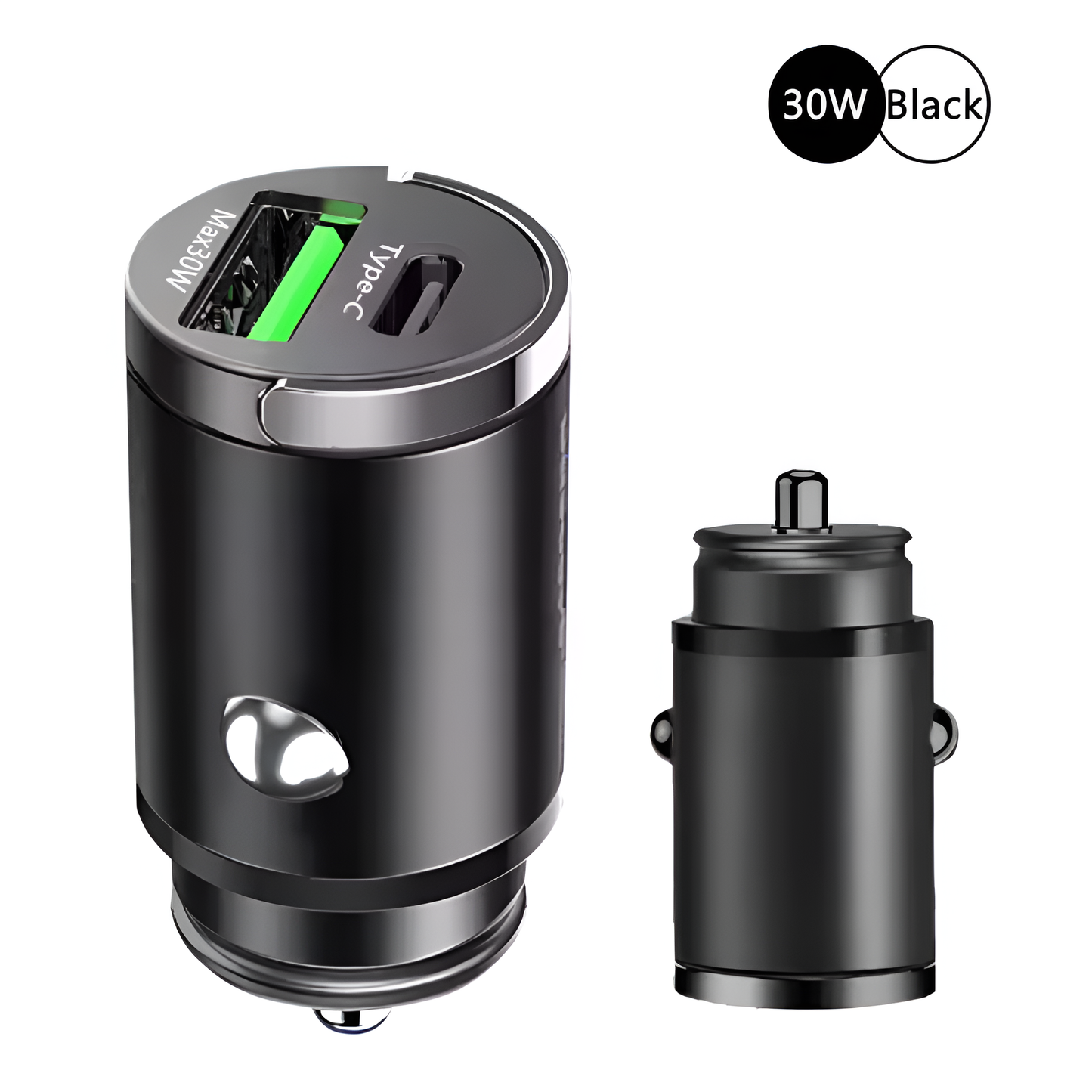 100W Mini PD Car Charger QC3.0 Fast USB Type-C Charger for iPhone & Android