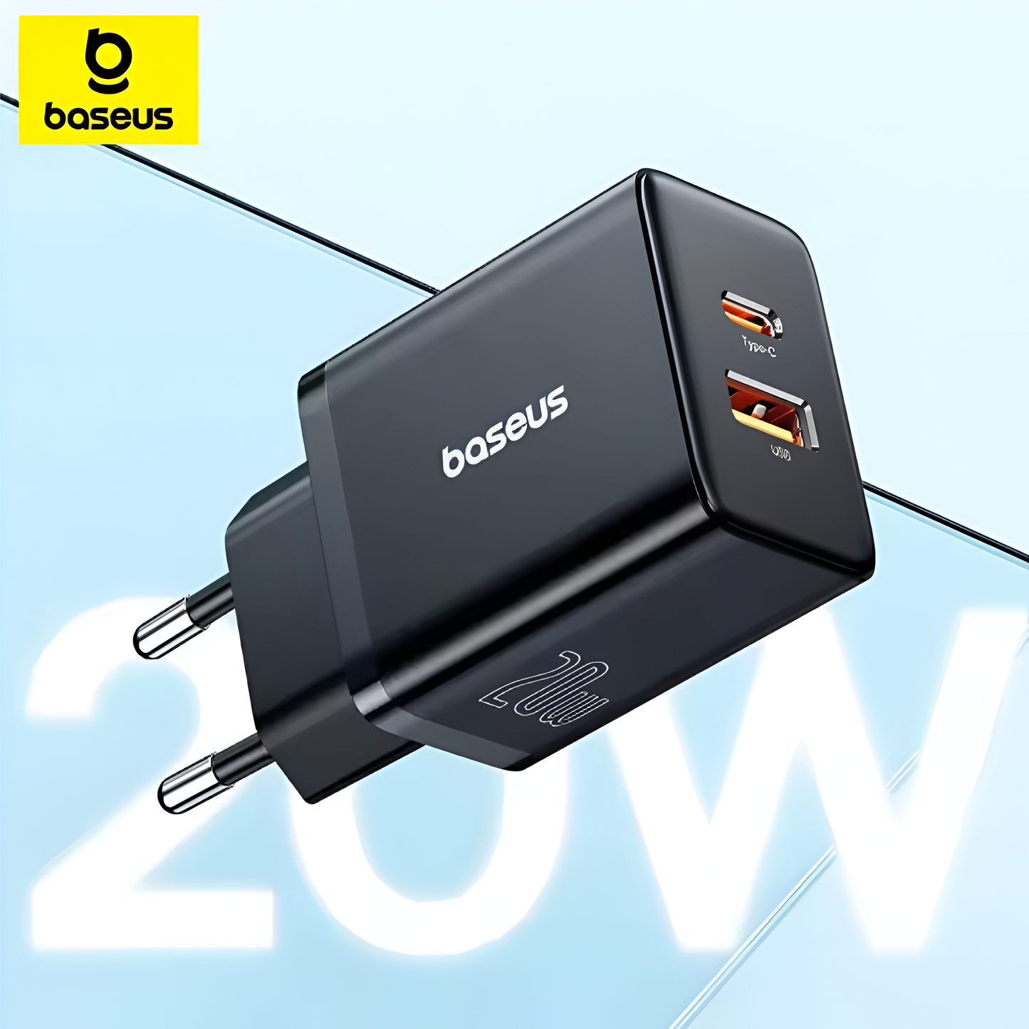 Baseus 20W PD USB-C Fast Charger QC4.0 QC3.0 for iPhone 15 14 Xiaomi Phones Mobile Arcade Ltd