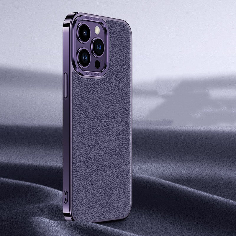 Genuine Leather Phone Case Electroplated Soft Edge Mobile Arcade Ltd