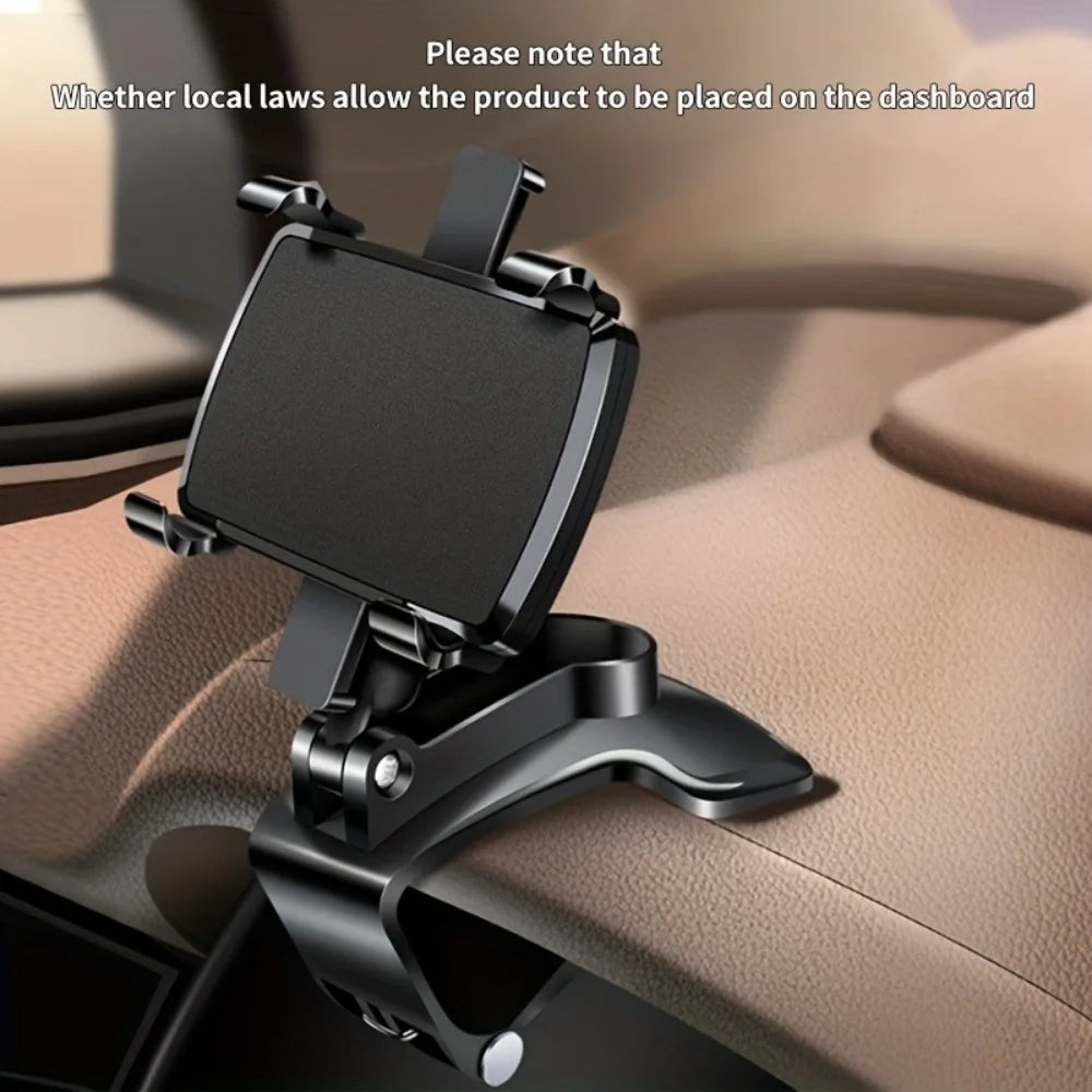 Universal Car Dashboard Phone Holder – Clip Mount Stand for All Smartphones Mobile Arcade Ltd