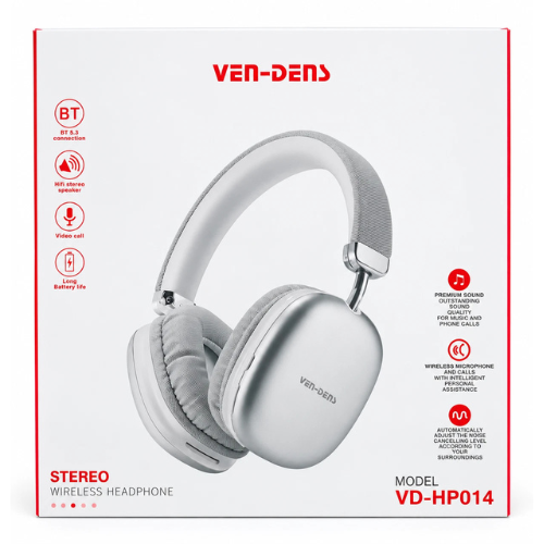 Wireless Stereo Headphones with Noise Reduction and Built-In Microphone Mobile Arcade Ltd