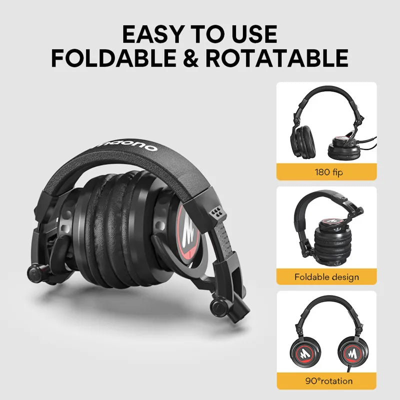 Maono Over-Ear Studio Monitor Headphones with 50mm Drivers & Foldable Design Mobile Arcade Ltd