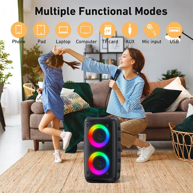 MOKiN RGB Wireless Speaker with AUX, TF Card, U Disk & Music Playback Mobile Arcade Ltd
