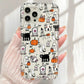 Cute Halloween Pumpkin Ghost Clear Phone Case For iPhone 17 16 15 14 13 12 Mobile Arcade Ltd