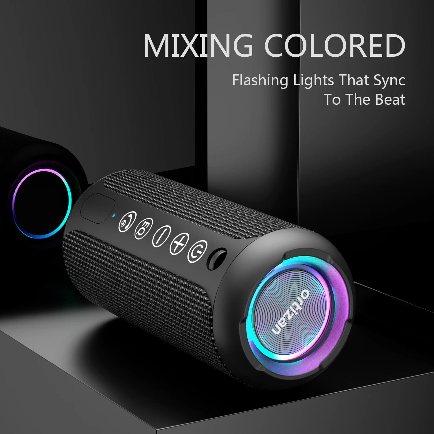Portable Bluetooth Speaker with Lights, HD Stereo, IPX7 Waterproof, TWS Mobile Arcade Ltd