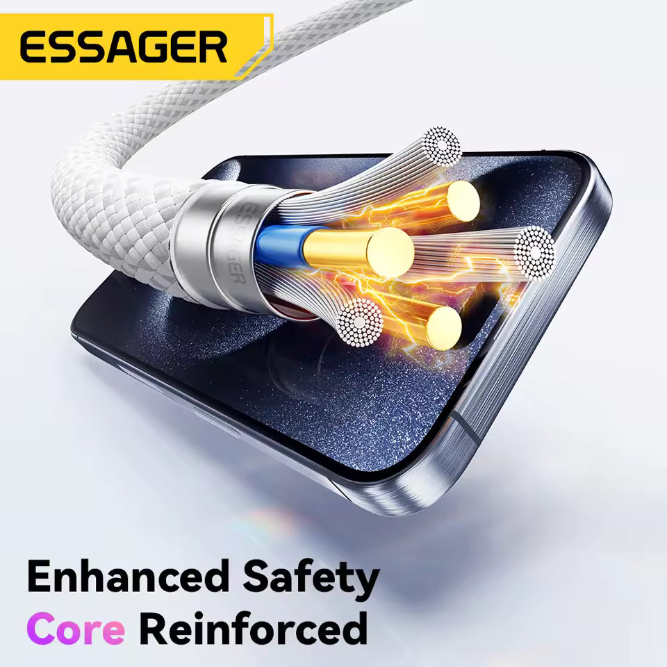Essager 60W USB-C Fast Charging Cable for iPhone 16/15, MacBook, Xiaomi & iPad Mobile Arcade Ltd