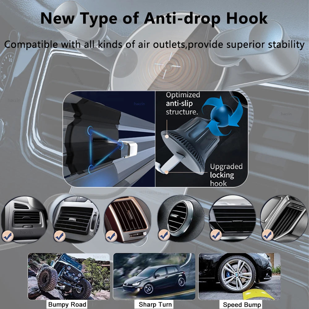 Car Wireless Charger & Phone Holder – Fast Charging for iPhone 17–12, Galaxy S25–S23 Mobile Arcade Ltd