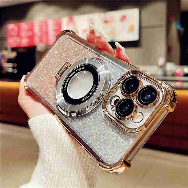 Luxury Plating MagSafe Case with Stand | Magnetic Bumper for iPhone 11–16 Pro Mobile Arcade Ltd