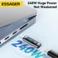 Essager 240W USB-C Adapter with Digital Display, OTG, 100W PD – Type-C to C Mobile Arcade Ltd