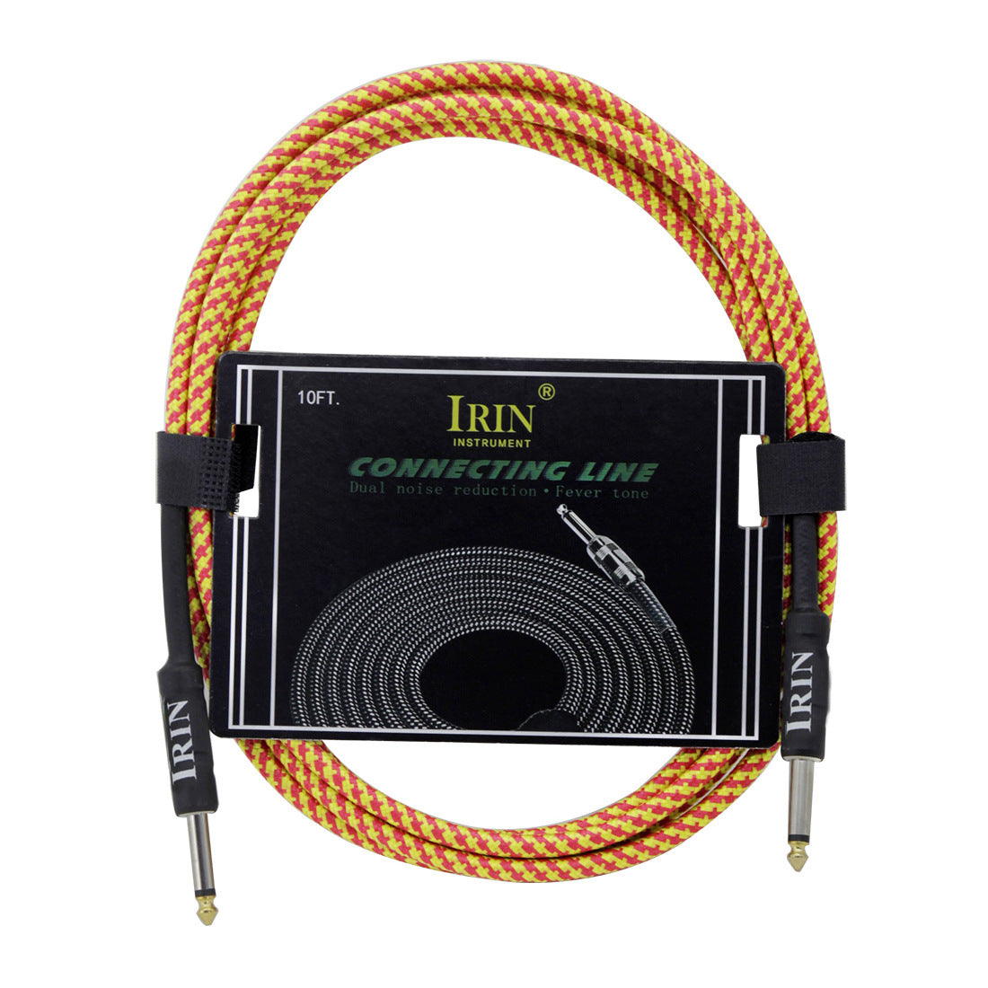 IRIN Guitar Instrument Cable – High-Shielding Jack Lead 3m/6m/10m, Multi-Colour Mobile Arcade Ltd