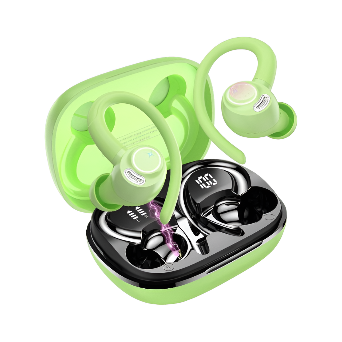 Jesebang Bluetooth 5.3 Wireless Earbuds with ENC Mic & 40H Playtime - Black Mobile Arcade Ltd