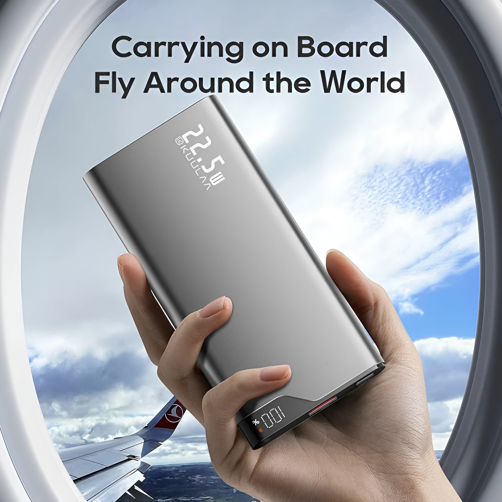 KUULAA 10000mAh Power Bank – 22.5W Fast Charging Portable USB Charger Mobile Arcade Ltd