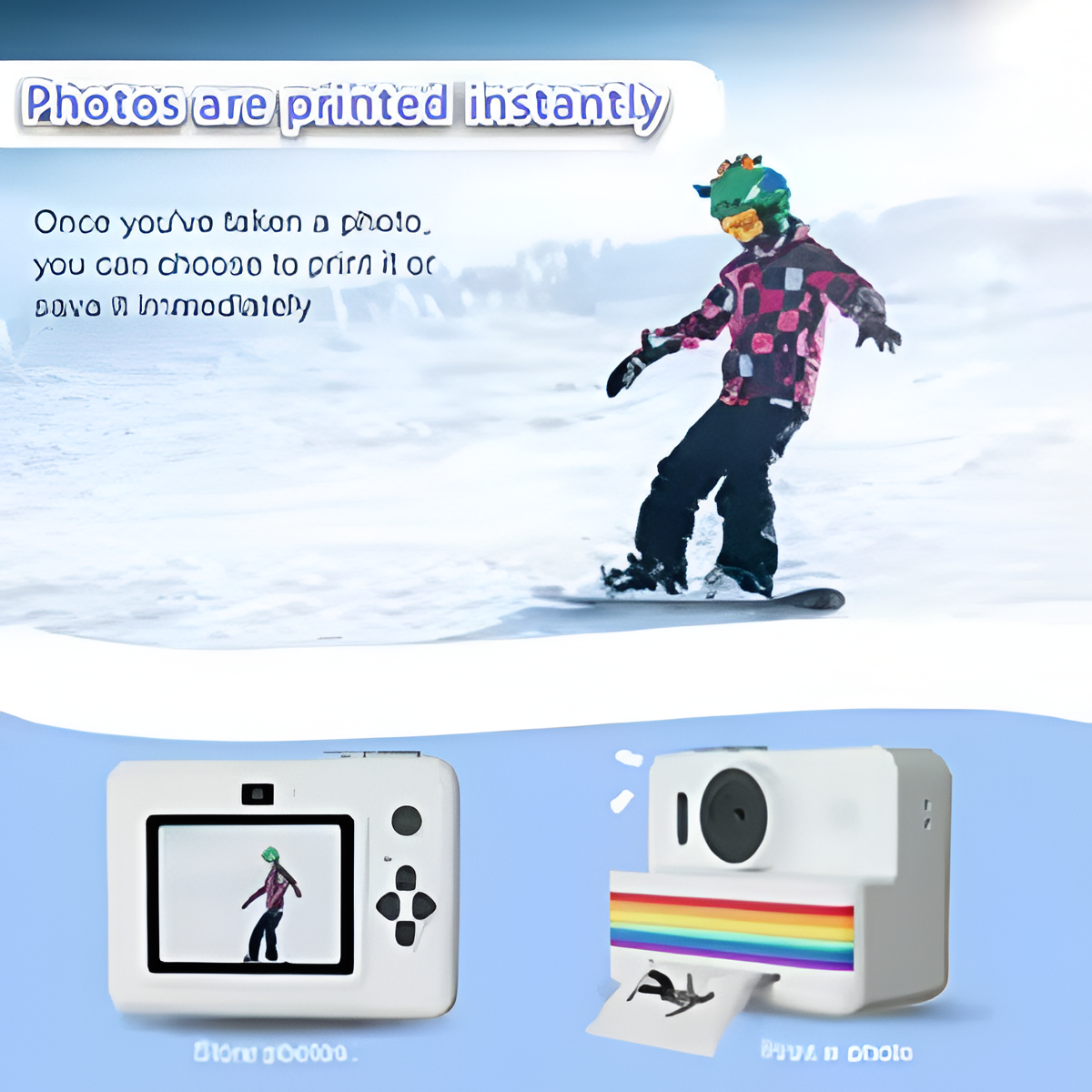 Kids Digital Camera with Instant Printer – 2.8" HD Photo & Video Toy Gift Mobile Arcade Ltd