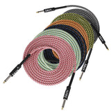 IRIN Guitar Instrument Cable – High-Shielding Jack Lead 3m/6m/10m, Multi-Colour