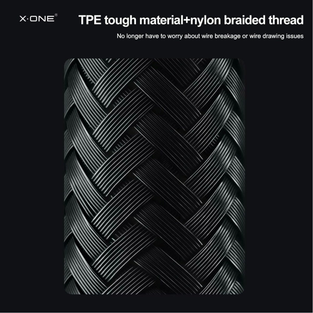 XONE 240W Dual USB-C Fast Charging Cable – E-MARK Chip, Nylon Braided, 1.5m Mobile Arcade Ltd