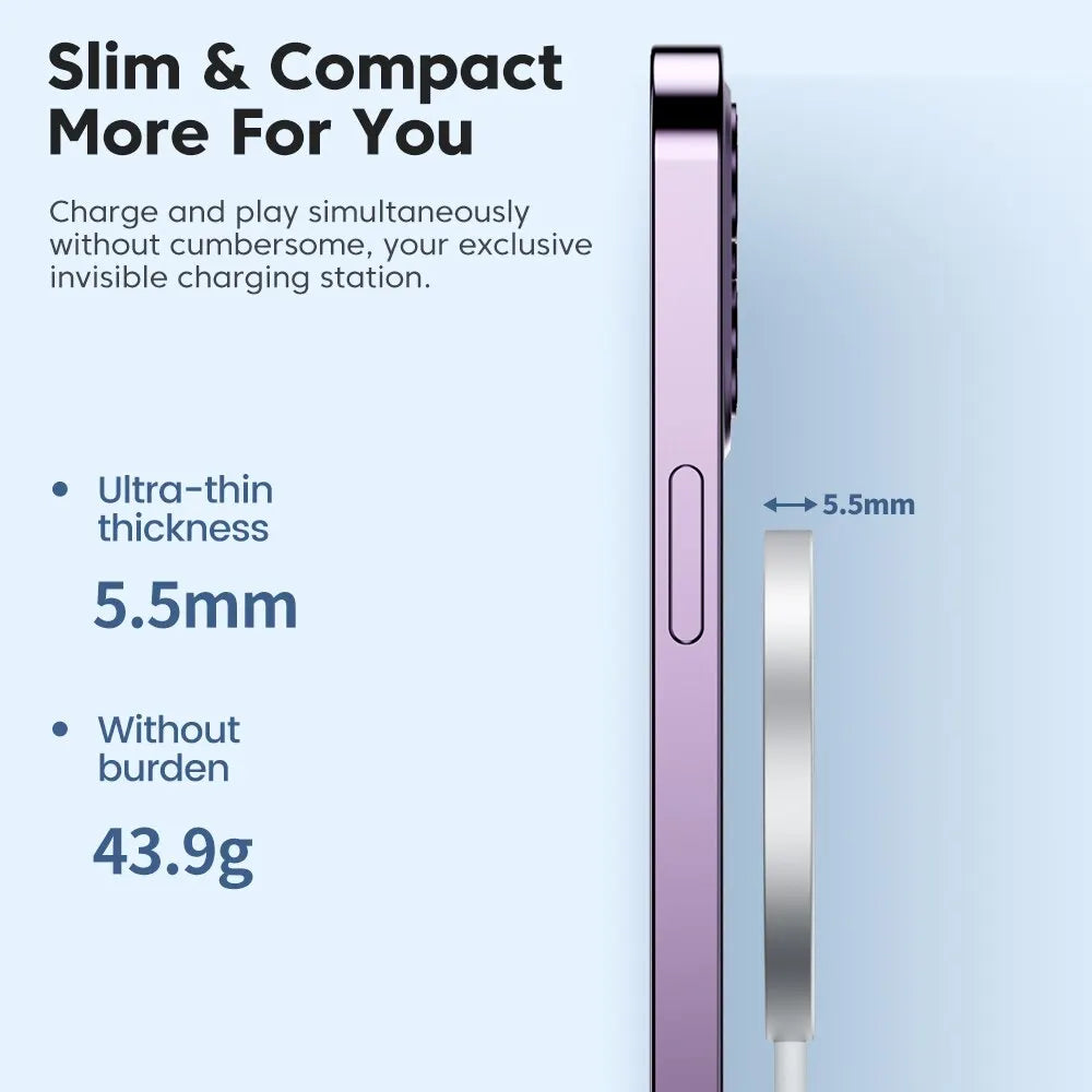 Toocki 15W Magnetic Wireless Charger for iPhone 15/14/13 Pro Max – Fast Charge Mobile Arcade Ltd
