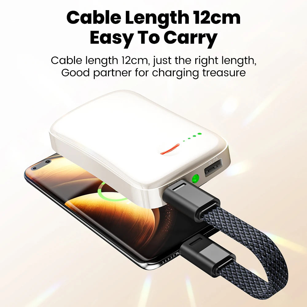 60W Fast Charging USB-C to USB-C Short Cable Keychain – Lanyard Charger for iPhone 15/16, Samsung, Xiaomi, Power Bank Mobile Arcade Ltd