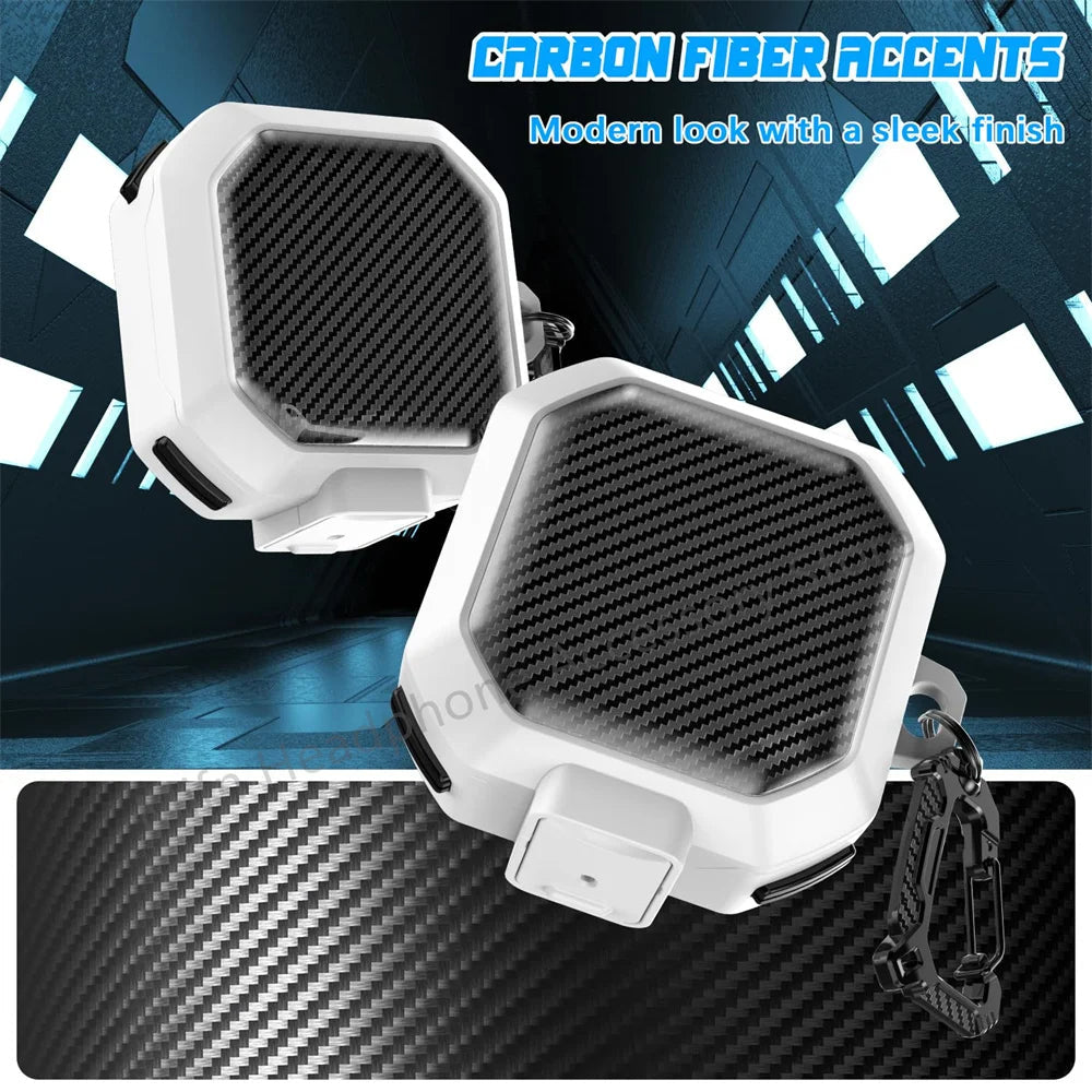 Carbon Fibre Protective Case for Samsung Galaxy Buds FE/Pro/Buds2 Pro/Live Mobile Arcade Ltd