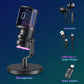 USB/XLR Dynamic Microphone with RGB, Mute Button & Headphone Jack Mobile Arcade Ltd