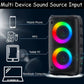 Portable Karaoke Bluetooth Speaker with FM Radio, Microphone & LED Light Show Mobile Arcade Ltd