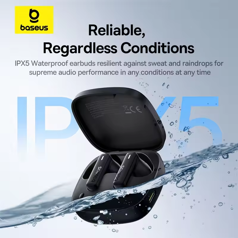 Baseus Bowie E19 Wireless Earphones | Bluetooth 5.3, Big Bass, 33H Battery Mobile Arcade Ltd