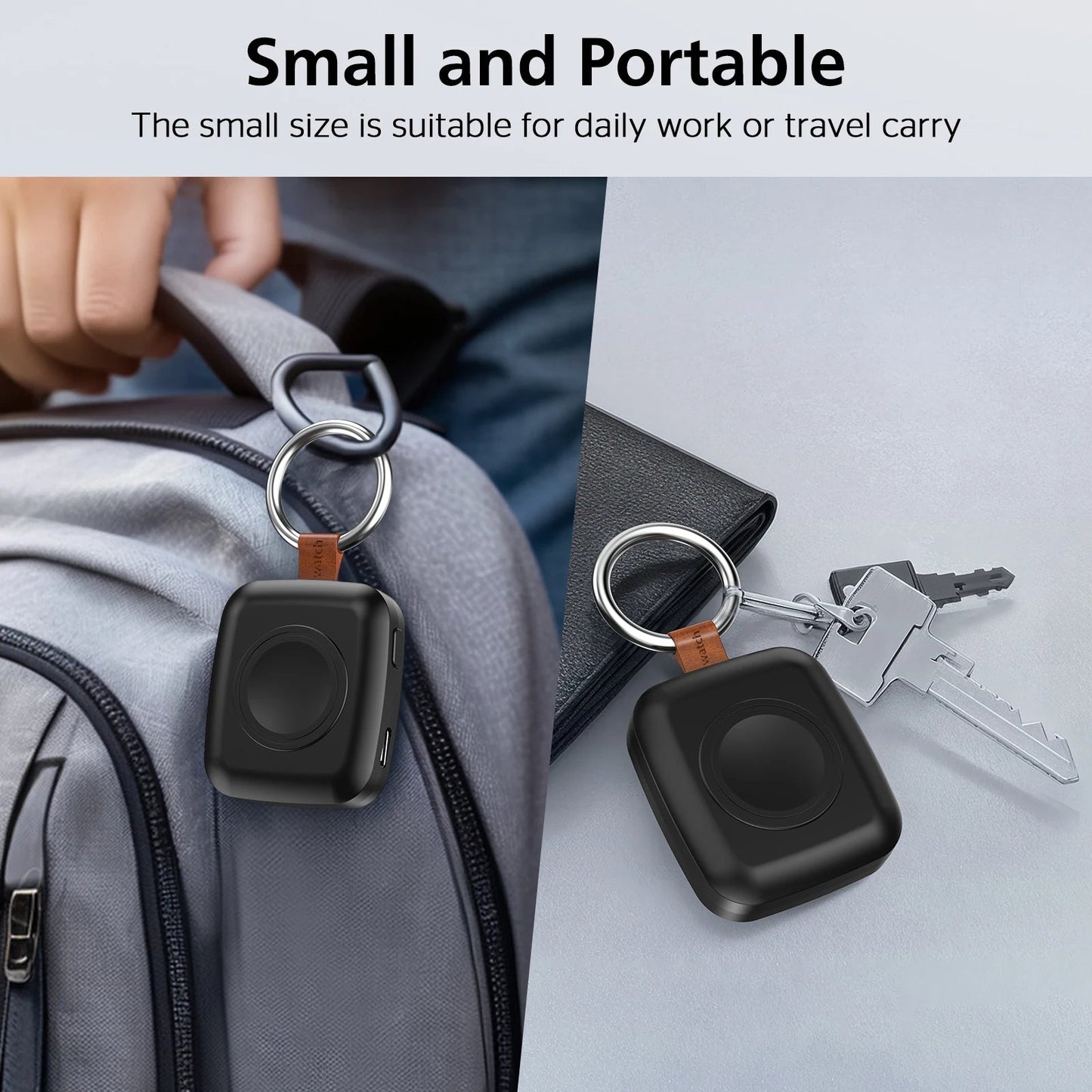 Mini Magnetic Wireless Power Bank 1200mAh for Apple Watch | Portable Fast Charger with USB-C Cable Mobile Arcade Ltd