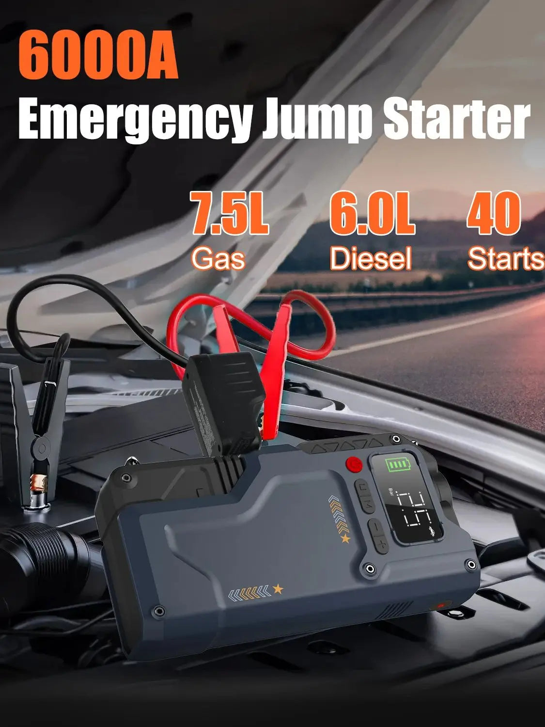 Eigotrav Box12 4-in-1 Car Starter Air Compressor 12000mAh Power Bank Mobile Arcade Ltd