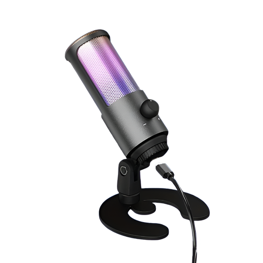 USB Gaming Microphone Kit – Cardioid Condenser Mic with RGB for PC & PS5/PS4 Mobile Arcade Ltd