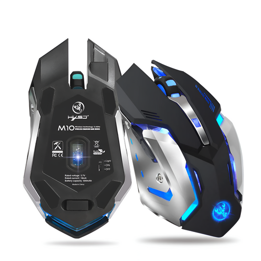 HXSJ Wireless Gaming Mouse – 2.4GHz Glowing LED Ergonomic Mouse